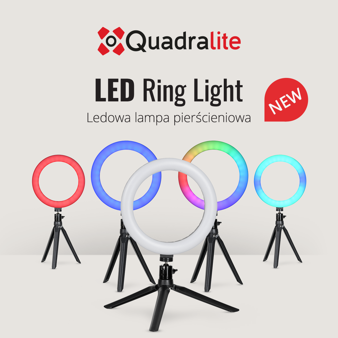 Nowe panele oświetleniowe Quadralite LED Ring Light