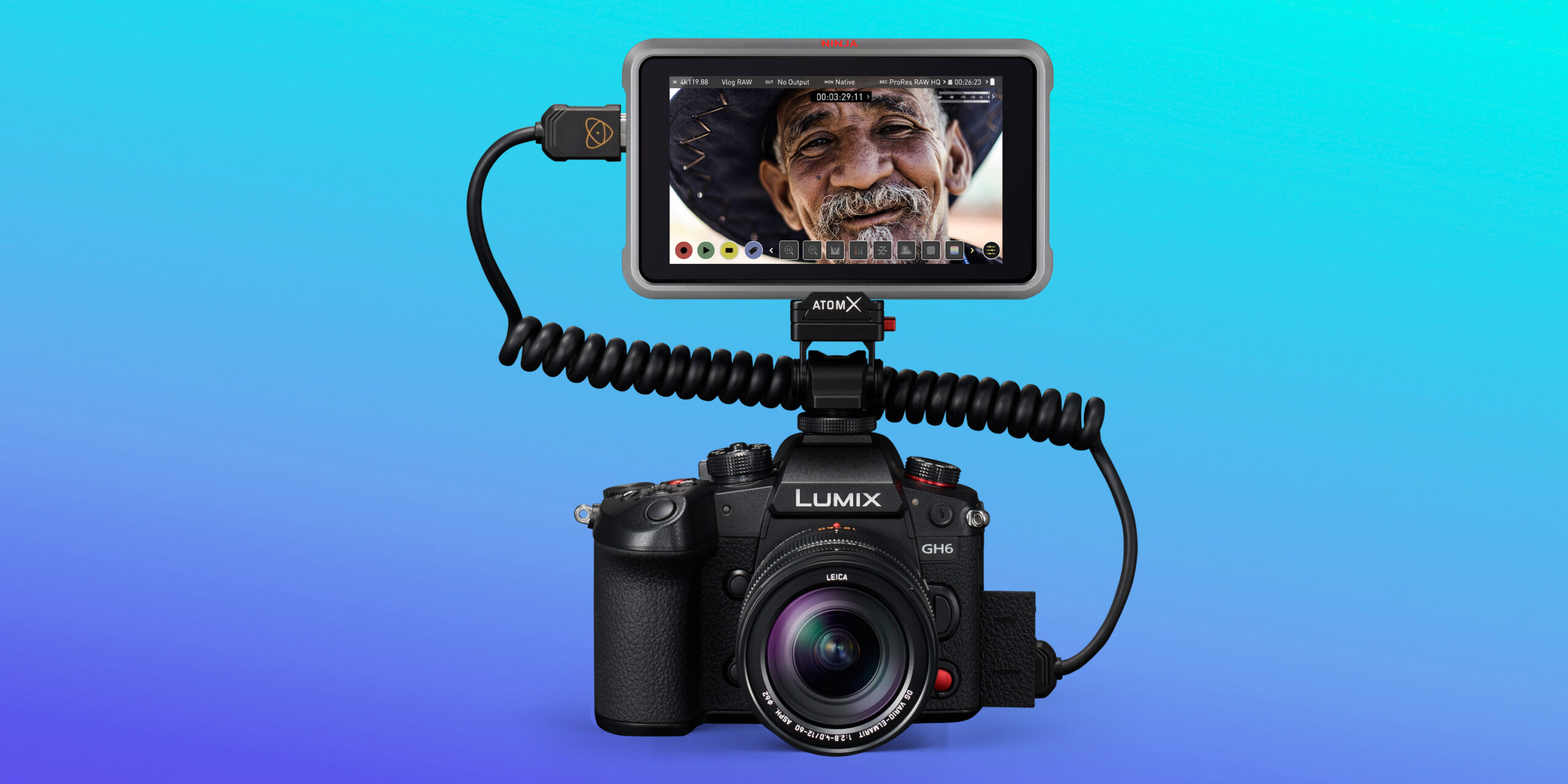 Panasonic LUMIX GH6 i ATOMOS NINJA V+ obsługują nagrywanie Apple ProRes RAW DCI 4Kp120 przez HDMI