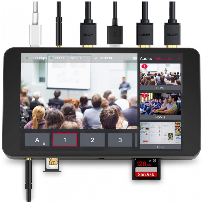 YoloLiv YoloBox Smart Multi-Camera Studio transmisji na żywo, enkoder, switcher, rejestrator, monitor