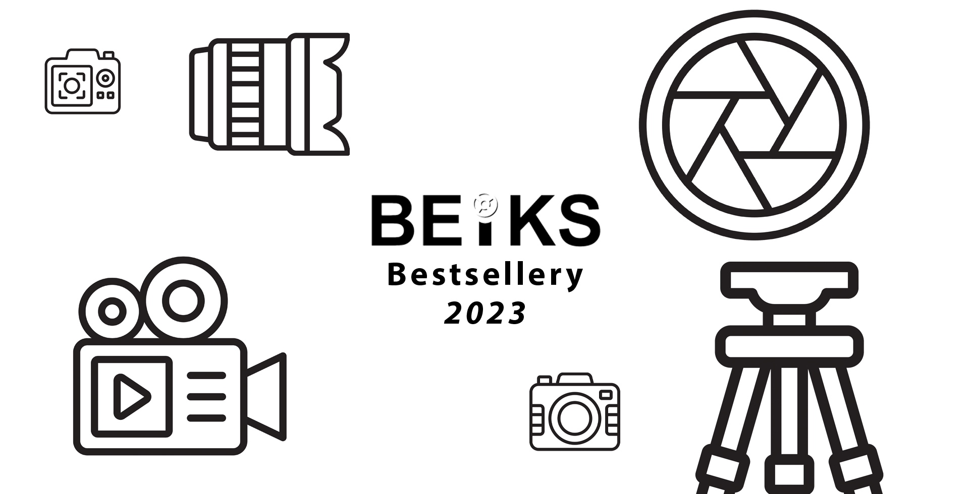 Najlepiej sprzedające się produkty fotograficzne w 2023 roku: aparaty i obiektywy.
