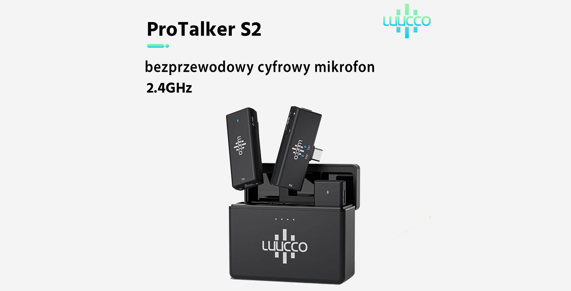 LUUCCO ProTalker S2: Cyfrowy Mikrofon Bezprzewodowy dla Profesjonalistów