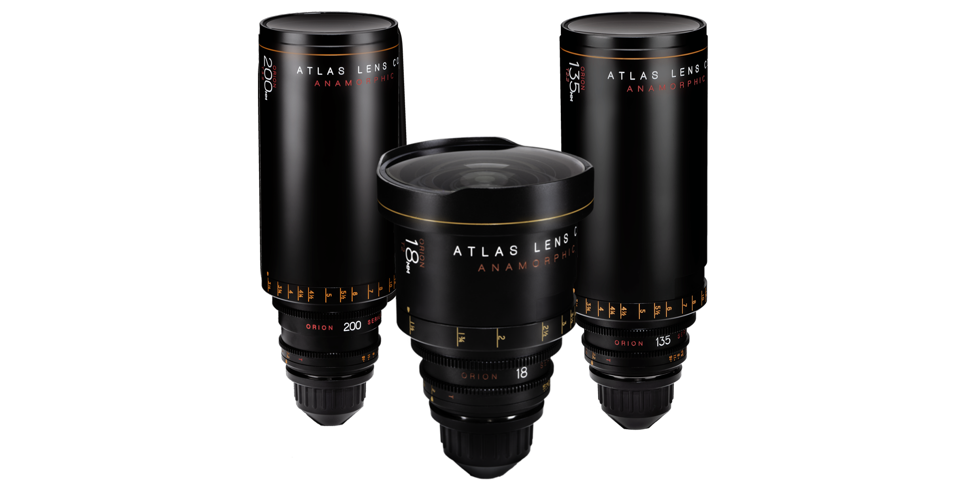 Atlas Lens Co. Wypuszcza Orion Series 18mm/135mm/200mm